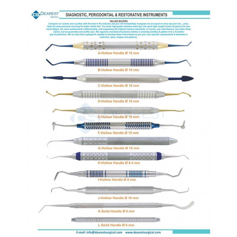 Diagnostic-Periodontal & Restorative Instruments