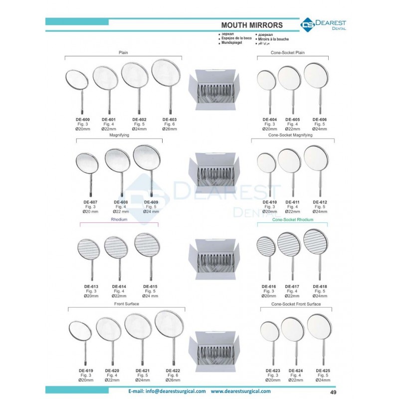 Mouth Mirrors & Handles