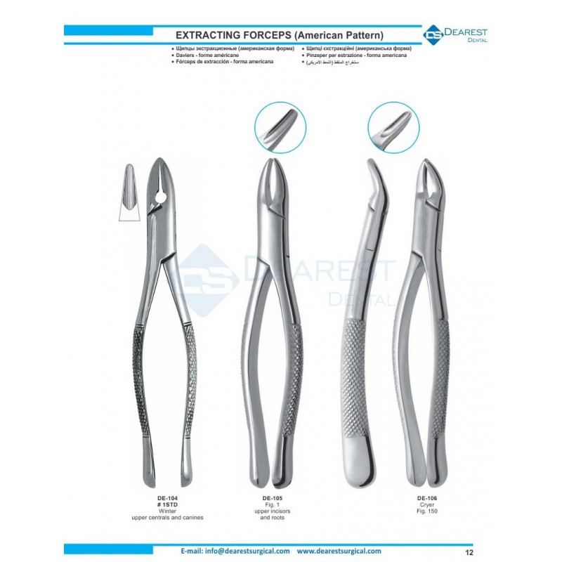 Extracting Forceps American Pattern