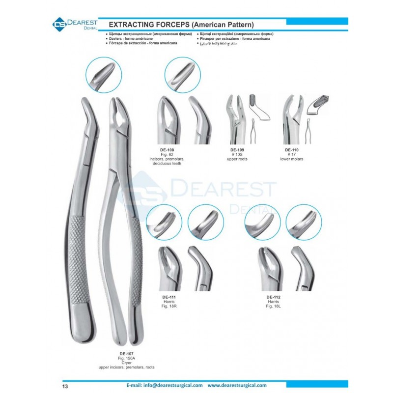 Extracting Forceps American Pattern