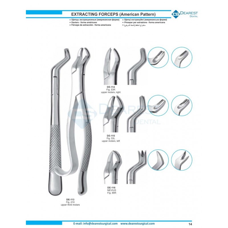 Extracting Forceps American Pattern