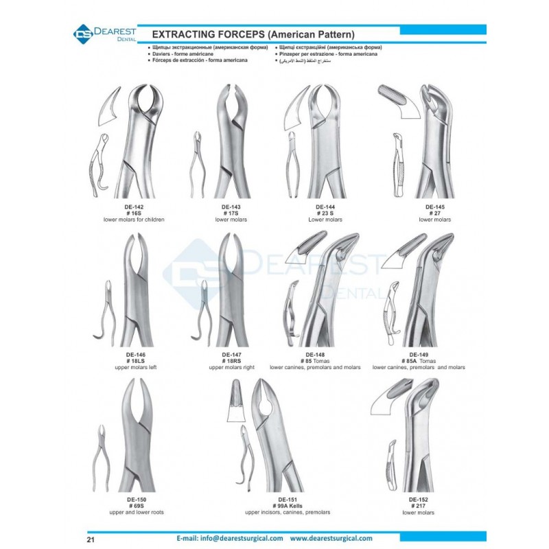 Extracting Forceps American Pattern