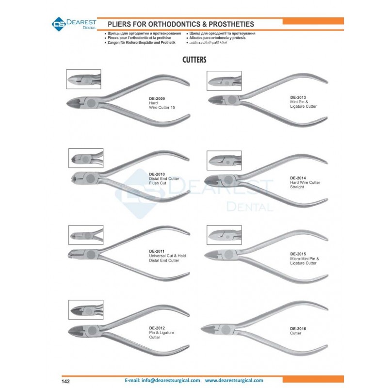 Pliers For Orthodontics & Prostheties